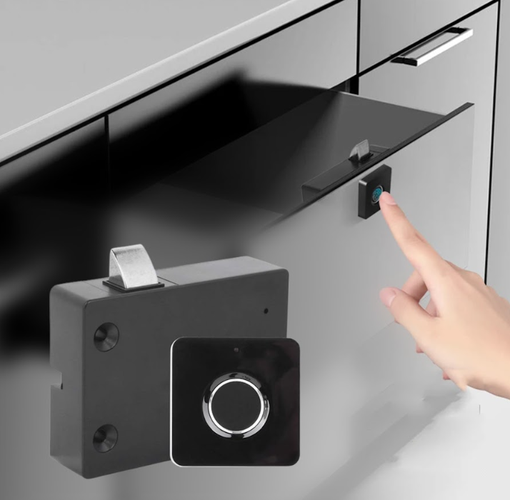 Fingerprint cabinet lock